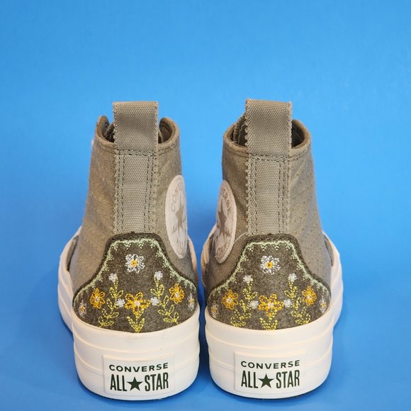 Converse CTAS Hi Lift Autumn Embroidery Women's Platform Sneakers A05069C NWT - Picture 5 of 6